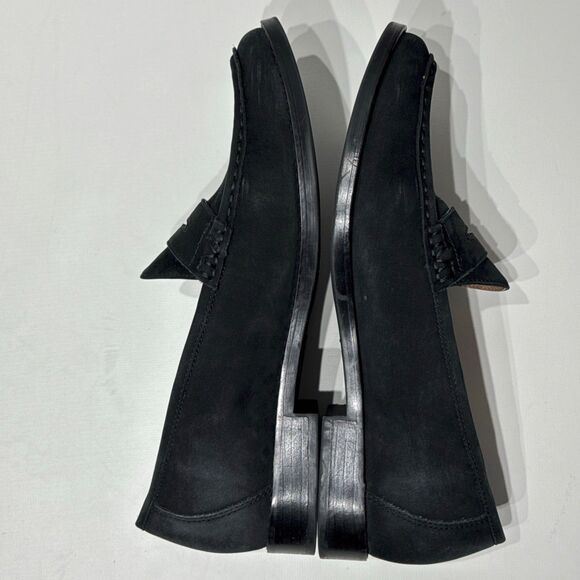 Vionic Waverly Black Nubuck Leather Penny Loafers Comfort Arch Support Women 7.5 - Picture 8 of 14